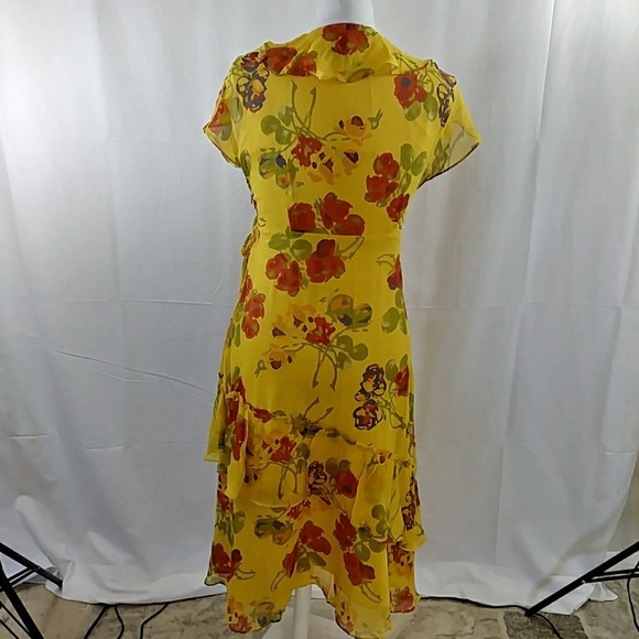Sundance Silk. Wrap Dress Size 8. - Picture 3 of 7
